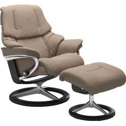 Relaxsessel STRESSLESS "Reno", beige (beige q2 faron), B:79cm H:99cm T:75cm, Leder BATICK: BATICK ist ein leicht korrigiertes, durchgefärbtes und genarbtes Möbelleder, bei dem die meisten Unebenheiten und Spuren in der Regel entfernt wurden., Leder PALOMA: PALOMA ist ein durchgefärbtes Semianilin-Möbelleder mit natürlicher Narbung., ROHLEDER Stoff Q2 FARON: Ein fester zuverlässiger Bouclu00e9 mit 