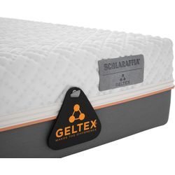 Gelschaummatratze SCHLARAFFIA "Matratze GELTEX Quantum 180, 90x200 cm und weitere Größen erhältlich" Matratzen Gr. 2 (0 kg - 80 kg), 18 cm, Polyester Bezug, Material oben: Kunstfaser-Lyocell-Elasthan Material unten: Kunstfaser-Lyocell-Elasthan, B/L: 100 cm x 200 cm, 1 St., weiß GELTEX macht den Unterschied