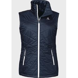 Funktionsweste SCHÖFFEL "Hybrid Vest Stams L" Gr. 36, blau (8820, blau), Damen, Oberstoff : 100% Nylon Oberstoff Seitenteile: 94% Polyester 6% Elasthan Wattierung :, Westen