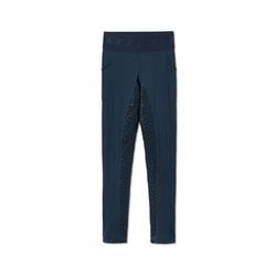 Grip-Vollbesatz-Reittight aus recyceltem Polyester - Dunkelblau - Kinder - Gr.: 170/176