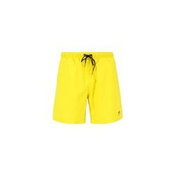 Shorts ALPHA INDUSTRIES "Alpha Industries Men - Basic Swim Short" Gr. XS, Normalgrößen, gelb (empire yellow) Herren Hosen Shorts