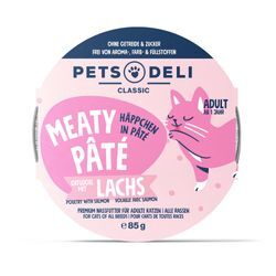 Nassfutter "Meaty Pâté" Geflügel mit Lachs - 85g / Einzeldose