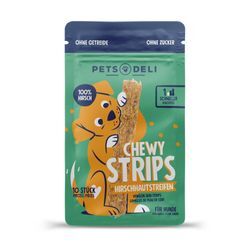 Snacks "Chewy Strips" Hirschhaut Kaustreifen für Hunde - 10 Stück