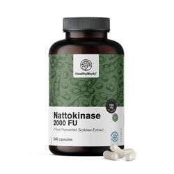 HealthyWorld Nattokinase 2000 FU, 240 Kapseln