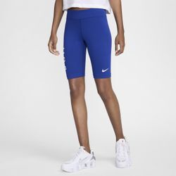 USA Essentials Nike Bike Shorts mit mittelhohem Bund (Damen) - Blau