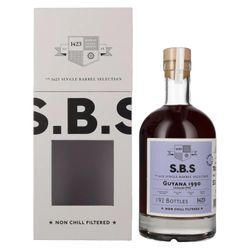 1423 World Class Spirits 1423 S.B.S GUYANA Rum Single Barrel Selection 1990 53,1% Vol. 0,7l in Geschenkbox