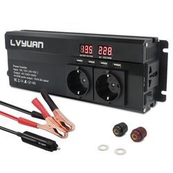Lvyuan Dc 12 V Zu Ac 220 V 1300 W Kontinuierliche Auto Power Inverter Ladegerät Adapter Inverter Spannung Transformator Konverter Auto Zubehör