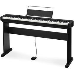 Digitalpiano CASIO "CDP-S110BK", schwarz, Tasteninstrumente, B/H: 132cm x 99cm, mit Stativ und Pedal, B:132cm H:99cm