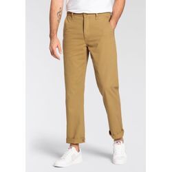 Chinohose LEVI'S "CHINO AUTHENTIC STRT" Gr. 30, Länge 34, grün (british khaki soft g) Herren Hosen