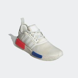 Sneaker ADIDAS ORIGINALS "NMD_R1", Gr. 40, bunt (weiß tint, glory rot, semi lucid blau), Textil, Synthetik, sportlich, Schuhe