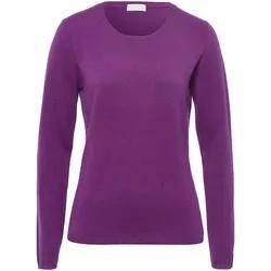 Rundhals-Pullover aus Schurwolle und Kaschmir include lila, 44