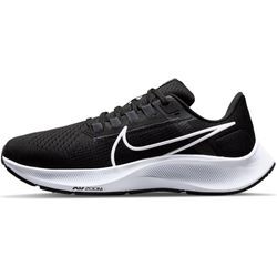 Laufschuh NIKE "AIR ZOOM PEGASUS 38", Gr. 37,5, schwarz-weiß (schwarz, weiß, anthrazit, volt), Textil, sportlich, Schuhe