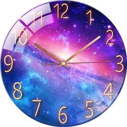 Alarm Clock Digitale Wanduhr Mit Geringem Geräuschpegel, 30 Cm/12 Zoll Galaxy-Wanduhr, Quarzuhr, Leise, Einfache Uhr Für Die Heimdekoration Im Kinderzimmer