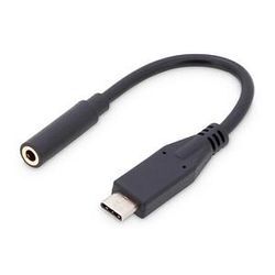 DIGITUS USB-C/3,5 mm Kabel AK-300321-002-S 20,0 cm schwarz, 1 St.