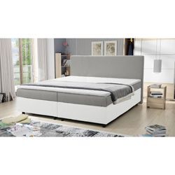 Boxspringbett 180x200 Hotelbett Bonellfederkern Bett Topper Paxos 6 Grau Weiß