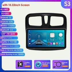 Hizpo 2din Android Autoradio Für Renault Logan 2 2012 - 2019 Sandero 2 Autoradio Multimedia Video Player Gps Navi Head Unit Carplay 4g Intelligenter Bildsch