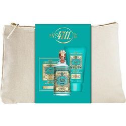 4711 Düfte Echt Kölnisch Wasser Geschenkset Eau de Cologne Spray 50 ml + Shower Gel 50 ml + 10x Erfrischungstücher