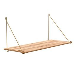 We Do Wood - Loop Shelf, Bambus / Messing