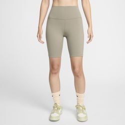 Nike One Bike Shorts mit hohem Taillenbund für Damen (ca. 20,5 cm) - Grün