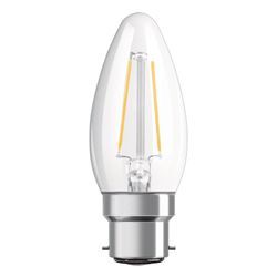 OSRAM LED-Kerze B22d Classic B Filament 2,5W klar