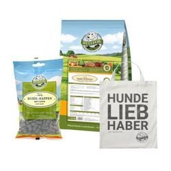 Bellfor Australian Shepherd Futter Set - Heide-Schmaus 2,5 kg + Heide-Happen 200g + 1 Jutebeutel