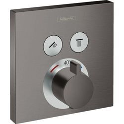 Hansgrohe Thermostat Unterputz ShowerSelect Fertigset 2 Verbraucher Brushed Black, 15763340 15763340