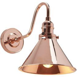 Lighting PV1-CPR Wandleuchte Provence 1xE27 60W Baustahl poliertes Kupfer H:28cm B:21cm dimmbar - Elstead