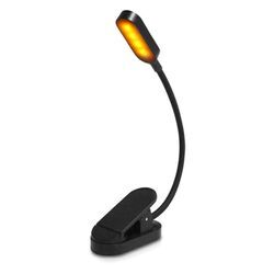 Buch-Clip-Leseleuchte, Gritin Buchlampe mit 9 LEDs, 3 Farbtemperaturmodi, stufenlose Helligkeit, Clip-Lampe, wiederaufladbare USB-Clip-Lampe, 360°