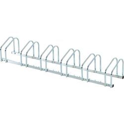 Homcom - Fahrradständer Radständer Mehrfachständer Aufstellständer Fahrrad Ständer wetterfest langlebig Boden- und Wandmontage Stahl bis 6 Fahrräder