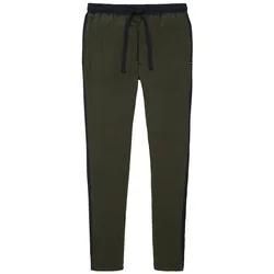 TOM TAILOR Herren Gestreifte Pyjama-Hose, grün, Streifenmuster, Gr. 48