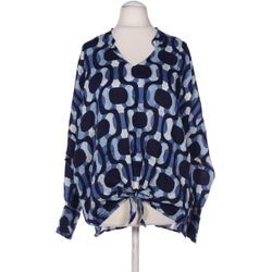 Emily van den Bergh Damen Bluse, blau, Gr. 36