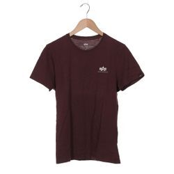 Alpha industries Herren T-Shirt, bordeaux, Gr. 48