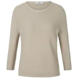 Rundhals-Pullover 3/4-Arm Peter Hahn beige, 46