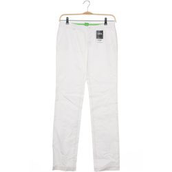 Boss Green Damen Stoffhose, weiß, Gr. 36