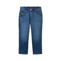 TOM TAILOR Damen Kate Caprijeans, blau, Uni, Gr. 28