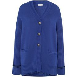 Long-Strickjacke include blau