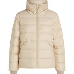 Steppjacke TOMMY HILFIGER Gr. M (38), beige (classic beige) Damen Jacken mit Logoprägung