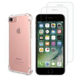 Hülle iPhone 7 und 2 schutzfolien - TPU - Transparent