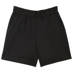 TOM TAILOR DENIM Damen Lockere Shorts, schwarz, Uni, Gr. S