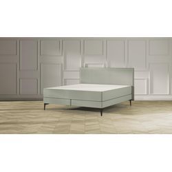 Emma Elite Boxspringbett Comfort - Grün - 180x200 cm - Kopfteil Kissen - Metall Füße