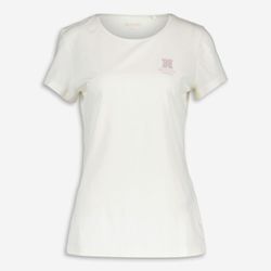 Weißes Alexia C Print T-Shirt mit Logo