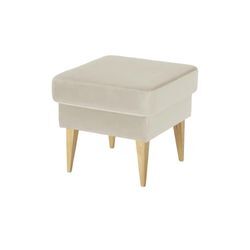 switch Hocker aus Samt Taco ¦ beige ¦ Maße (cm): B: 49 H: 45 T: 49