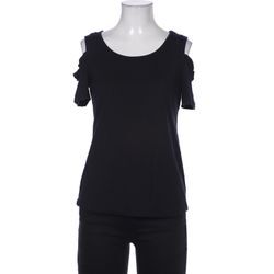 Comma Damen T-Shirt, schwarz, Gr. 36