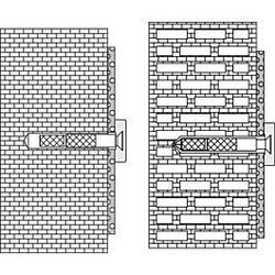 Hewi 801/805 Befestigung 6305599 reinweiß, für Stein/Beton, Wandstütz-/Stützklappgriffe