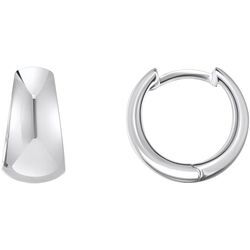 Paar Creolen THOMAS SABO "Schmuck Silber 925 Ohrringe Trapezform, CR740-001, CR740-413", silber (silberfarben), Ohrringe, Damen, Silber 925 (Sterlingsilber)