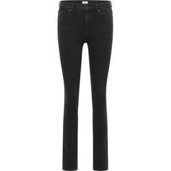 Slim-fit-Jeans MUSTANG "Style Shelby Slim" Gr. 33, Länge 34, schwarz (802 schwarz) Damen Jeans