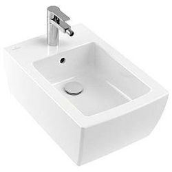 Villeroy & Boch Memento 2.0 Wandbidet 44330001 37,5 x 56 cm, weiß alpin, mit Hahnloch, mit Überlauf