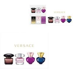 Versace Damendüfte Dylan Blue Pour Femme Geschenkset Dylan Blue Pour Femme 5 ml + Bright Crystal 5 ml + Dylan Purple 5 ml + Crystal Noir 5 ml