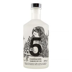 5 Continents Hamburg Dry Gin 47,0 % vol 0,7 Liter