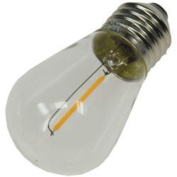 Chilitec - led E27 Ersatz Leuchtmittel 12V 0,8Watt für Biergarten Lichterkette,1 Stück